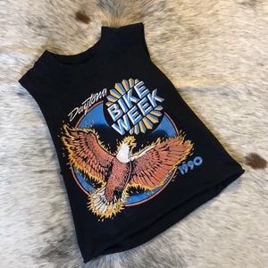 1990 Harley Davidson Bike Week Crop Top